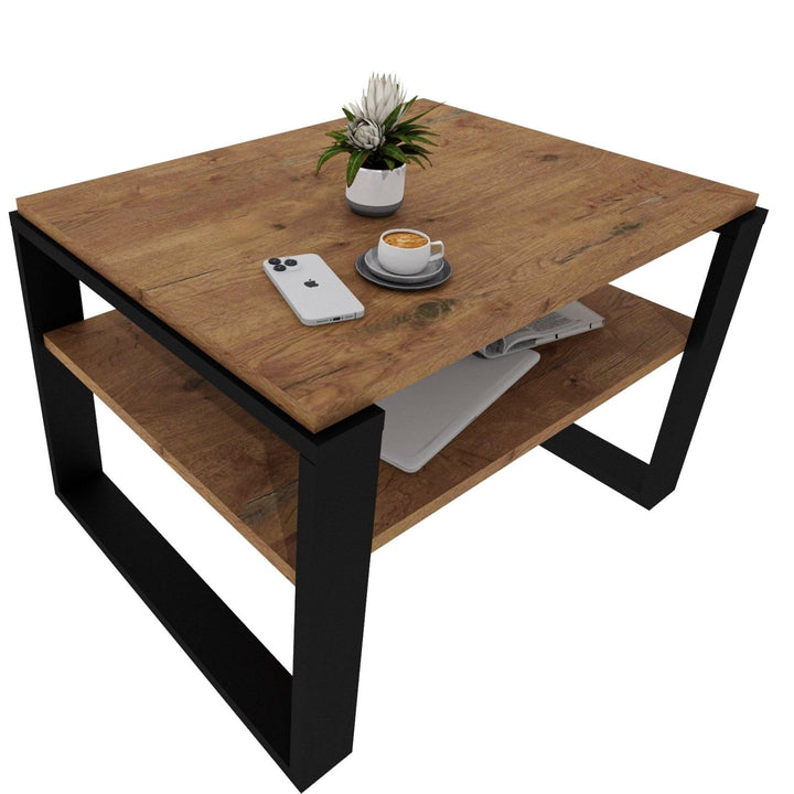 CraftPAK Wohnzimmer Tisch für Couch aus hochwertigem Holzwerkstoff, Stabiler & moderner Couchtisch m