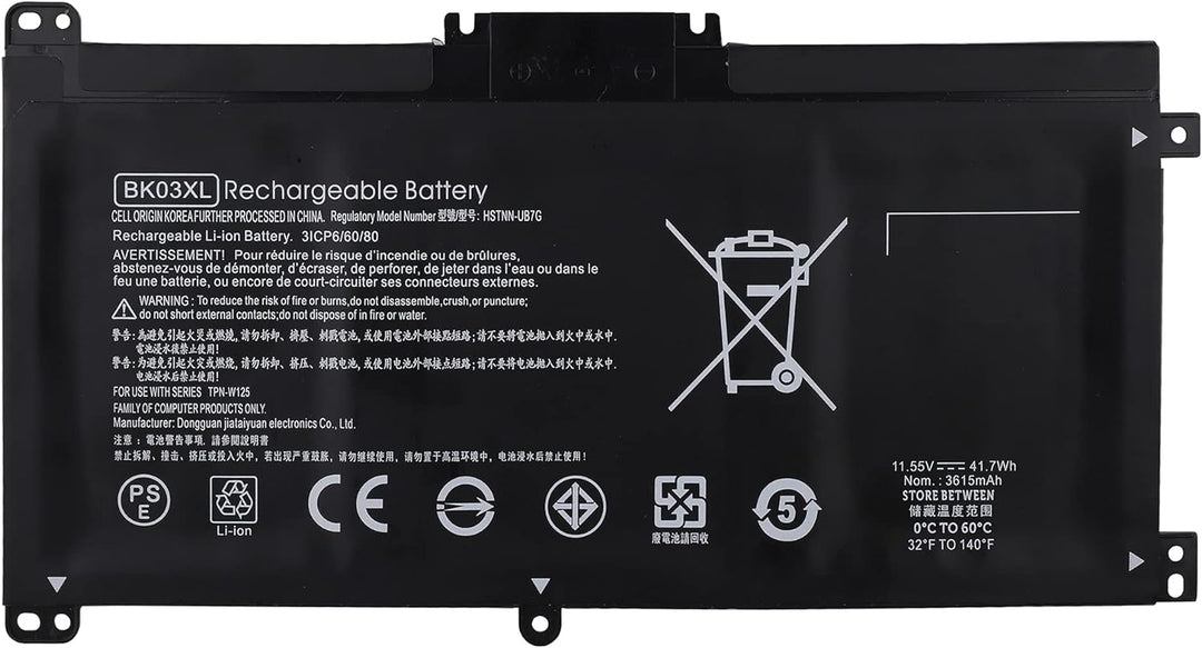Swark Laptop BK03XL Akku Kompatibel mit HP Pavilion X360 14-BA000 14M-BA000 14m-ba011dx