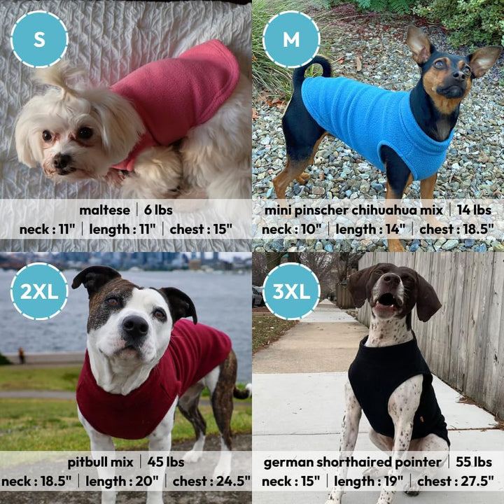 Gooby - Stretch Fleece Weste Pullover Fleece Weste Jacke Sweater für Hunde, Rot, Grösse M rot Medium