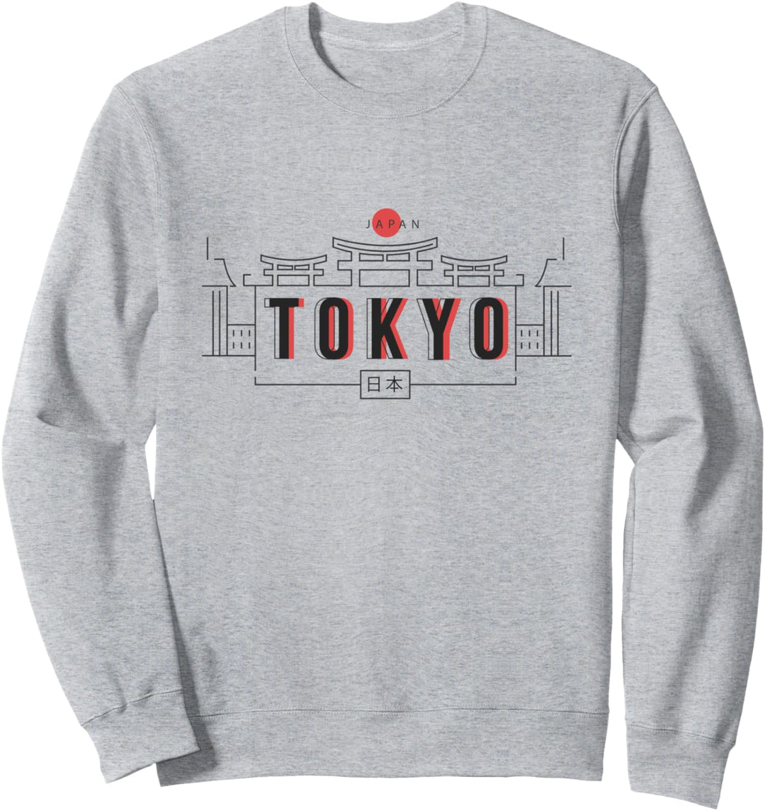 Tokyo Tower Kawaii Japanese Kanji Vintage Sweatshirt