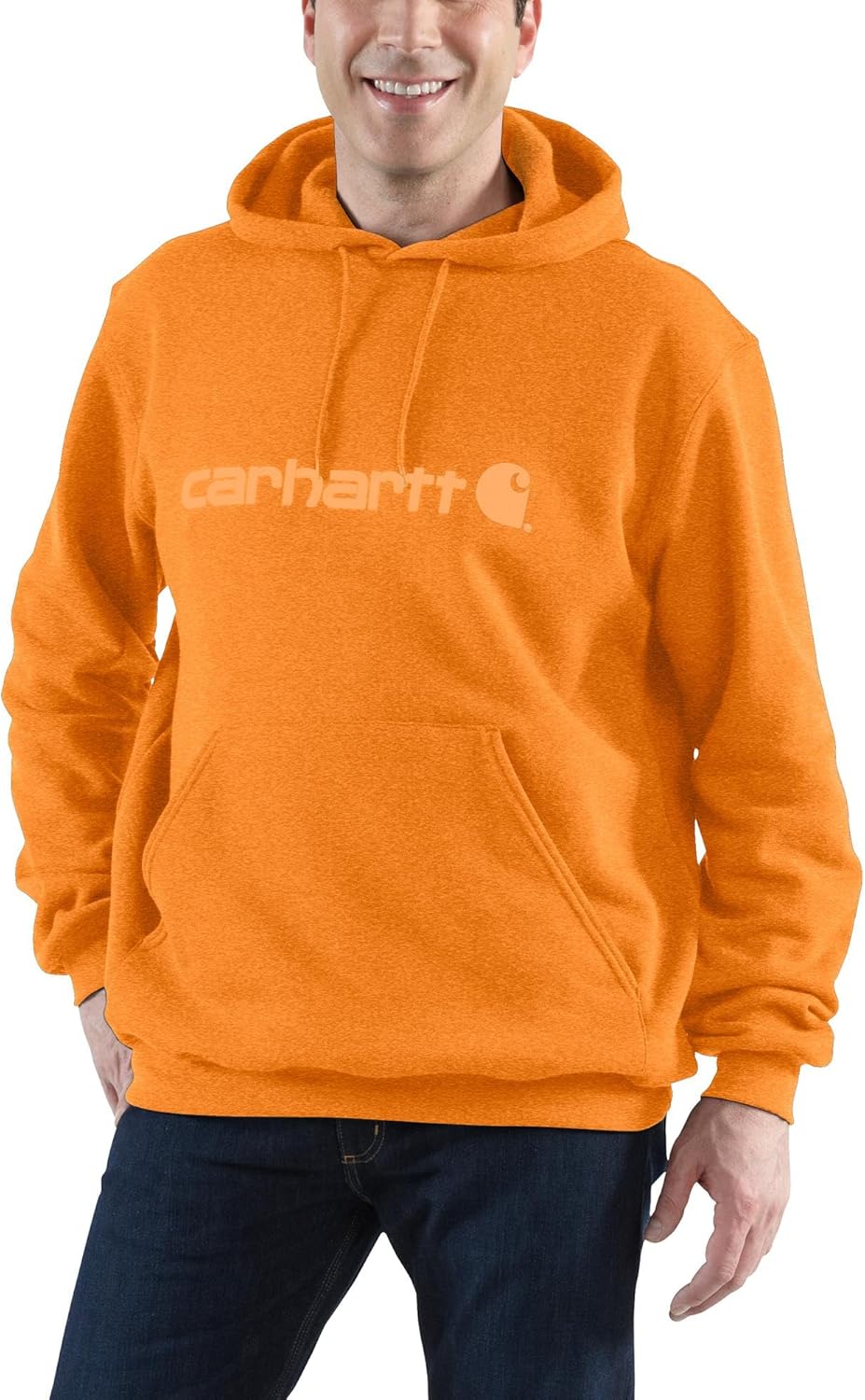 Carhartt Herren Loose Fit Midweight Logo Graphic Sweatshirt M Marmelade Heather, M Marmelade Heather