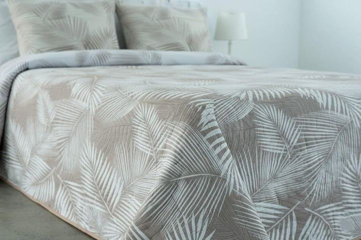 VIALMAN Tagesdecke Bouti, leicht 180 x 190 cm Taupe, 180 x 190 cm Taupe