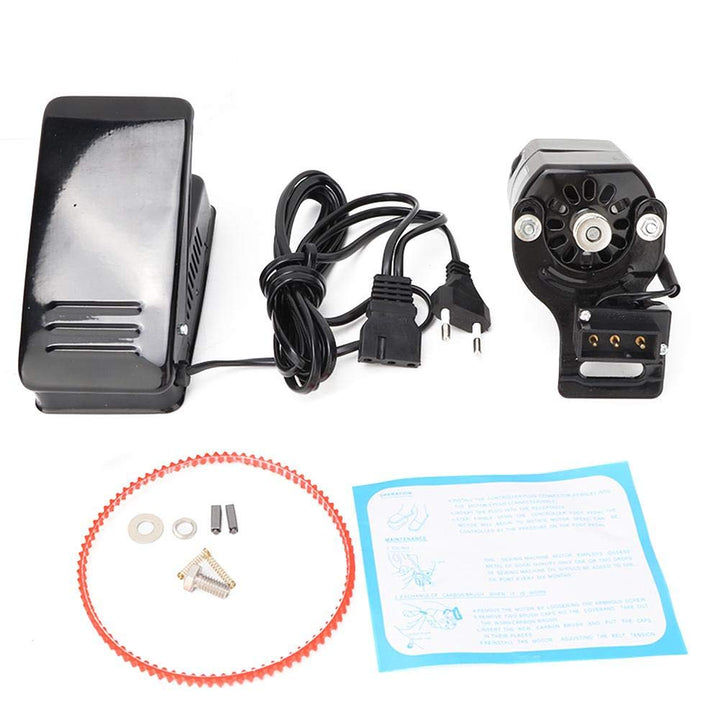 HEEPDD Nähmaschinen fusspedal, 100 W Nähmaschinen Motor und Fusspedalsatz Teile für Haushalts nähmas