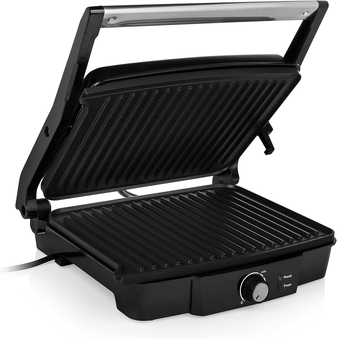 Tristar Kontaktgrill mit 180° Öffnung und Einer Bratfläche von 29 x 23,5 cm/auch als Tischgrill nutz