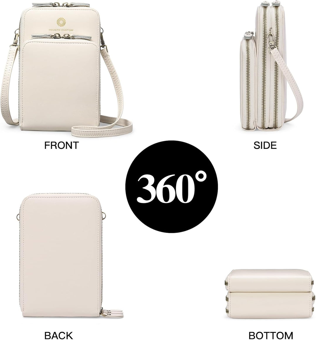 SENDEFN Handytasche zum Umhängen - Handy Umhängetasche Damen Handytasche Leder Handytasche mit Geldb