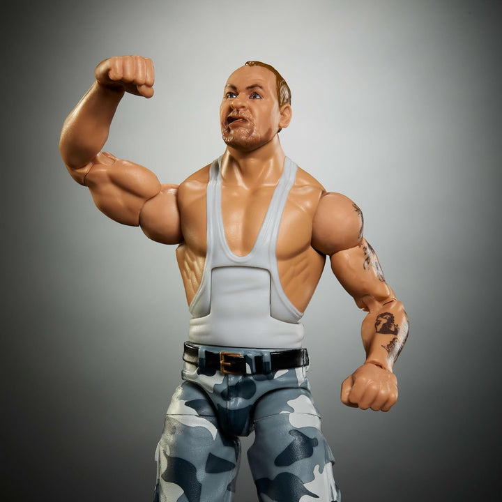 Mattel WWE Elite Collection Actionfigur & Zubehör, Premium Live Event Bushwhacker Luke mit austausch