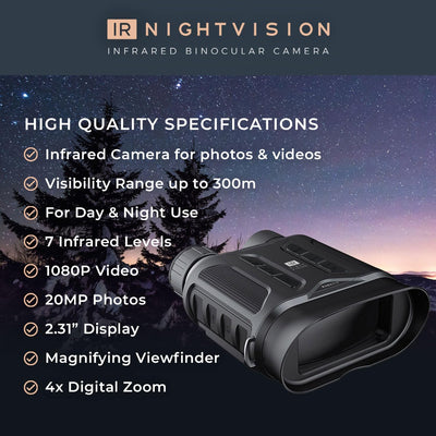 IR NightVision Infrarot-Beobachtungskamera für Tag und Nacht