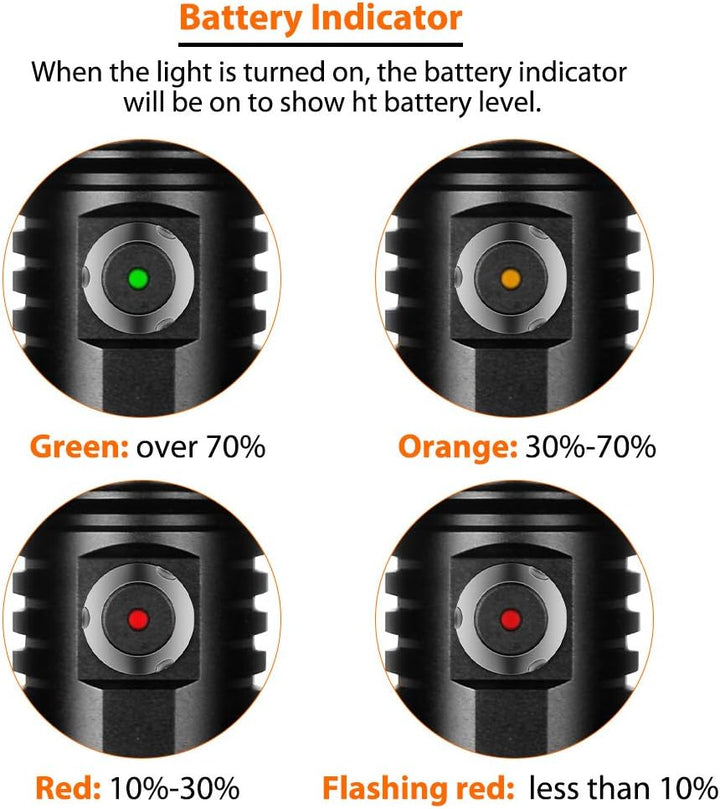 ORCATORCH D530 Tauchlicht, 1300 Lumen, 8 Grad schmaler Abstrahlwinkel, Titanlegierung, Seitenknopfsc