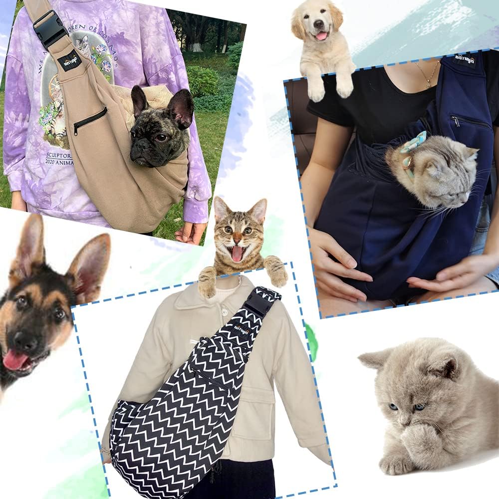 Hundetragetasche Tragetasche für Hunde NATUYA Träger mit Netztasche für Carrier Dogs Katzen-Hände Fr