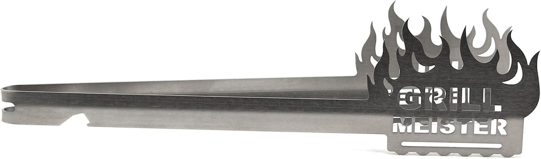 Grillzange Motiv Grill Meister, spülmaschinengeeignet, Geschenkidee, Männergeschenk, Geschenk für Pa