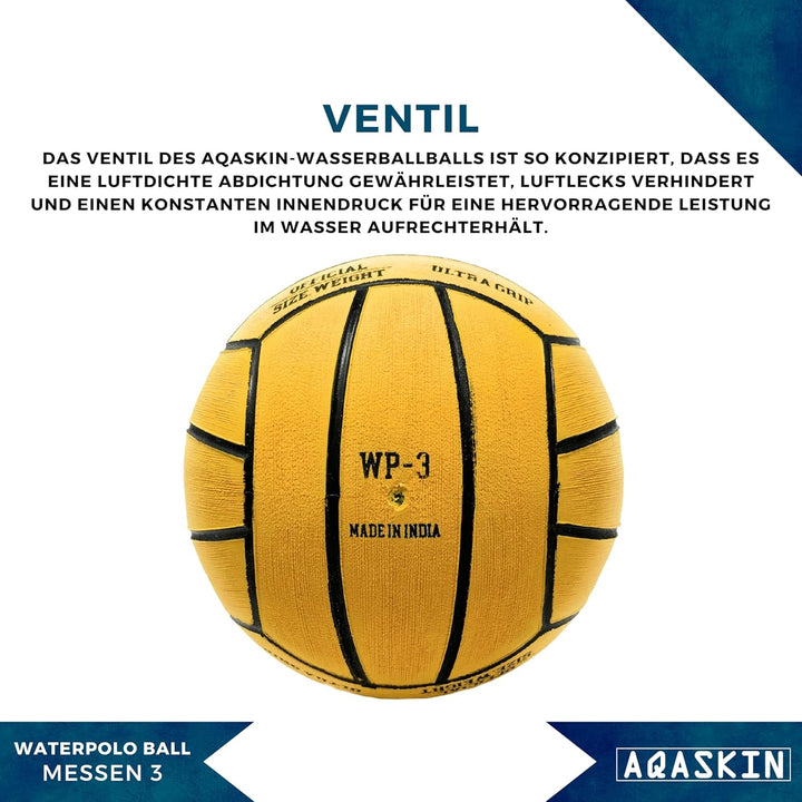 Professioneller Wasserpoloball - Grösse 5, 4, 3, 1 - Hohe Qualität - Ultra Grip Gummi - für Training