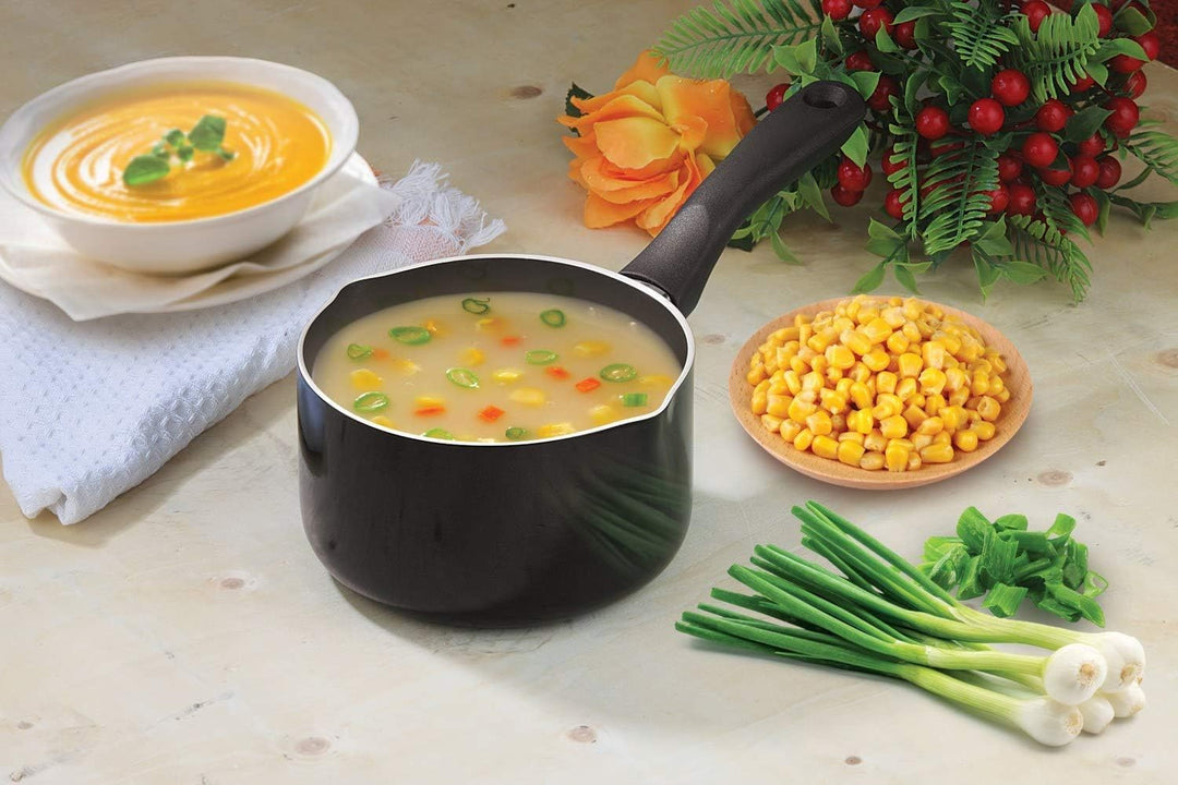 Penguin Home® Professionell Antihaftbeschichtet Induktionssicher Milchtopf mit genietetem Bakelitgri