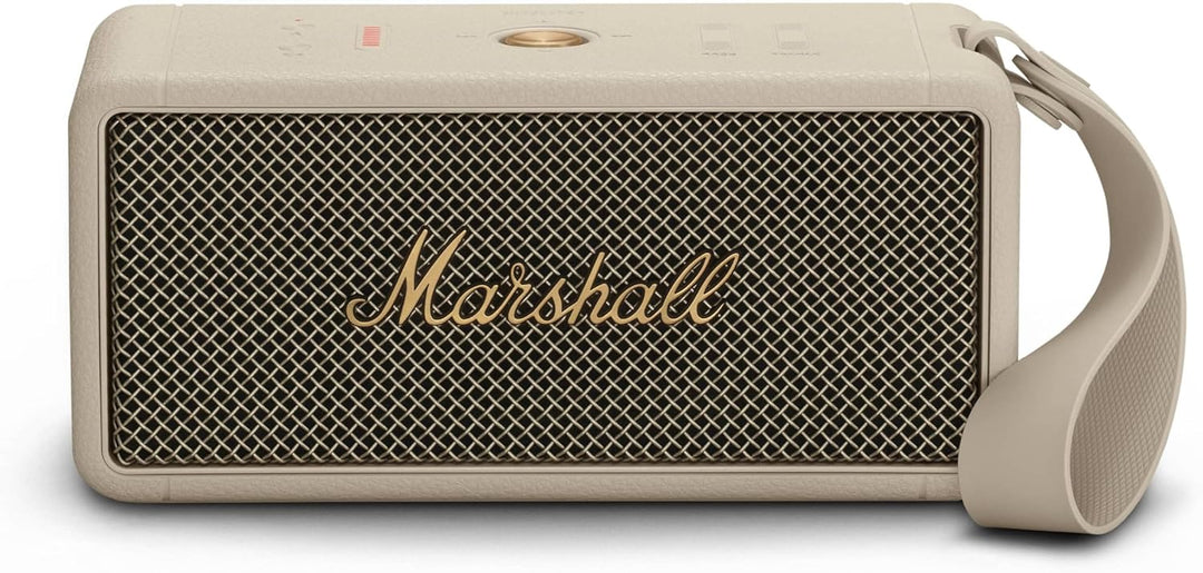Marshall Middleton kabelloser tragbarer Bluetooth-Lautsprecher, über 20 Stunden tragbare Spielzeit,