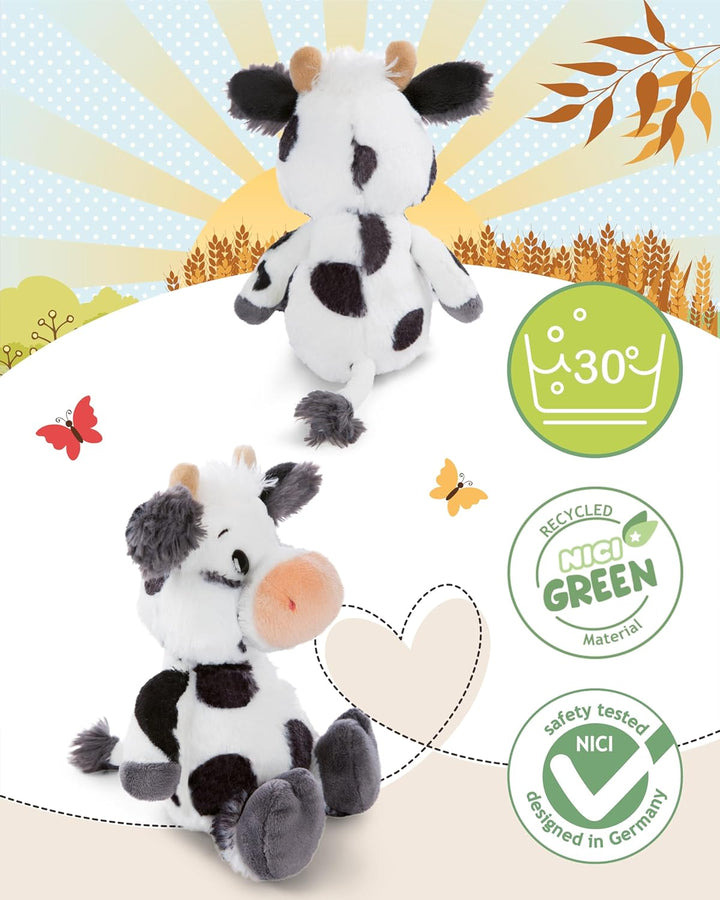 NICI Kuscheltier Kuh Cowluna 33cm - weiss - Weiches Plüschtier – niedliches Stofftier zum Kuscheln &