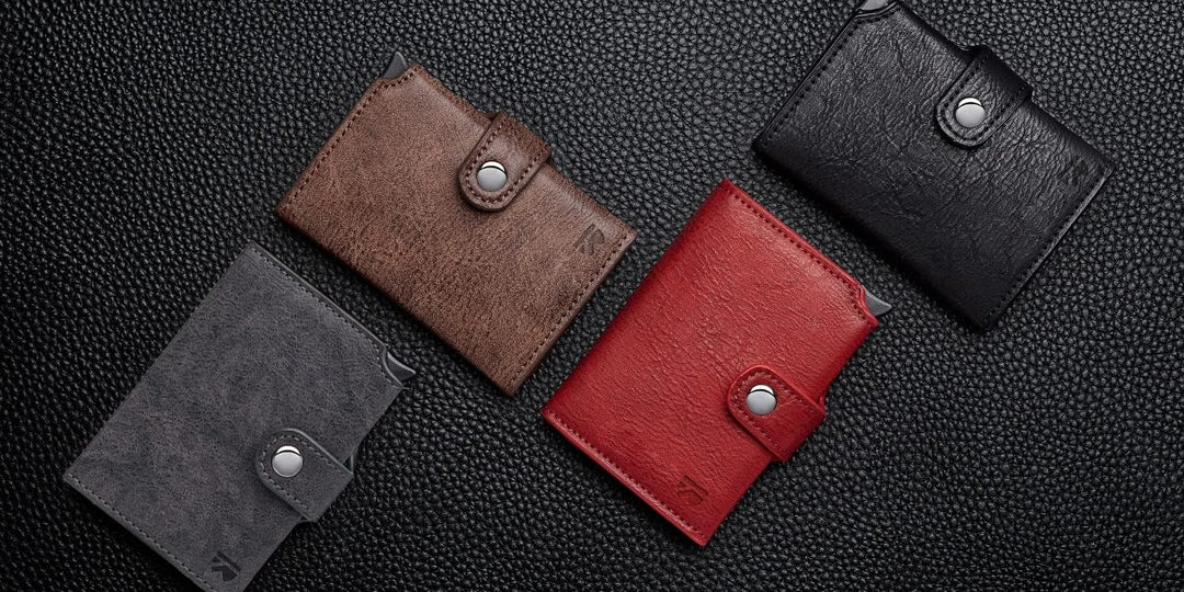 BEWMER 2 Shielded | Herren und Damen Slim Wallet mit RFID-Schutz Anti-Cloning | Kartenetui mit Münzf