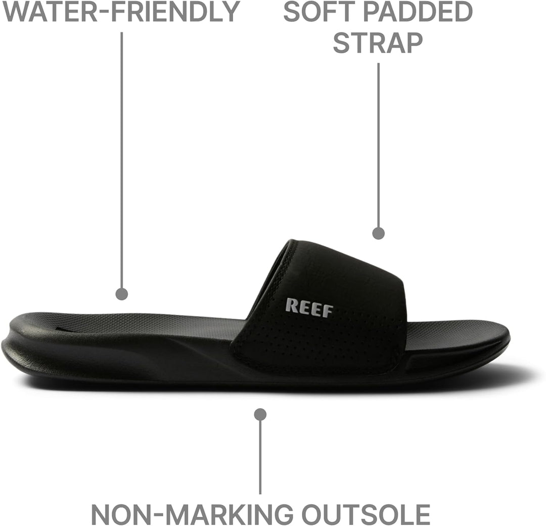 Reef Slipper One Slide 37.5 EU Schwarz Black Bla, 37.5 EU Schwarz Black Bla