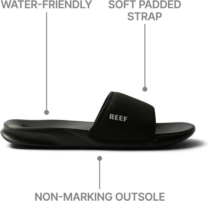 Reef Slipper One Slide 37.5 EU Schwarz Black Bla, 37.5 EU Schwarz Black Bla
