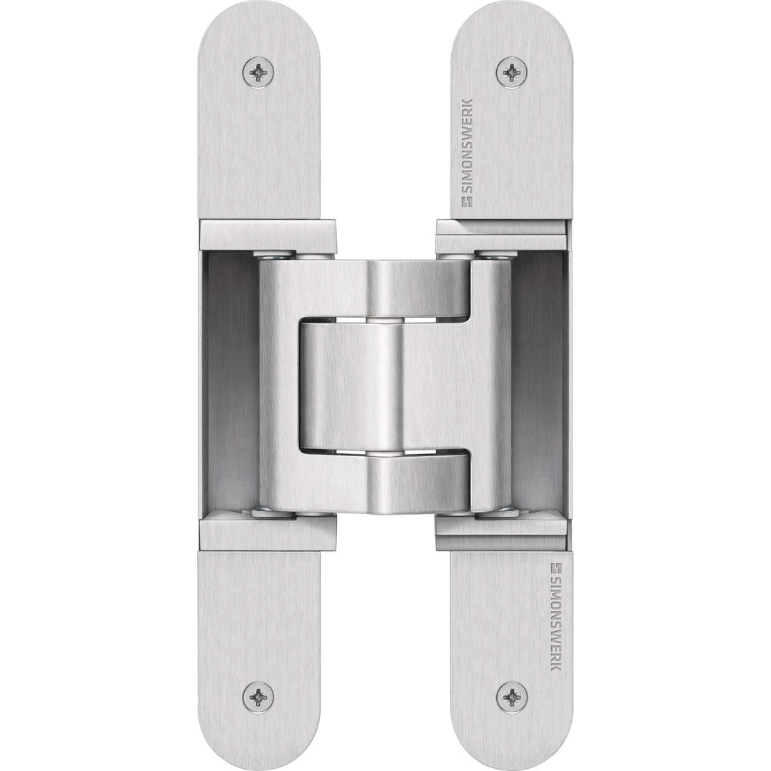 Simonswerk 5 400695 0 12602 Türband TECTUS TE 540 3D A8, verdeckt für stumpfe Türen, Edelstahl-Effek