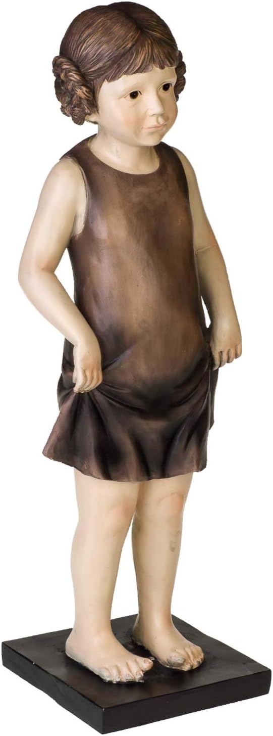 aubaho XXL Skulptur Mädchen Figur Kind Puppe Statue Antik-Stil - 61cm