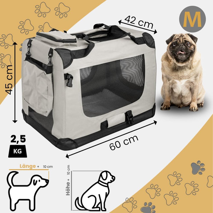 Faltbare Hundebox Transporttasche Transportbox Auto für Katze Hunde Grosse Kleine Box Bag Bed Decke