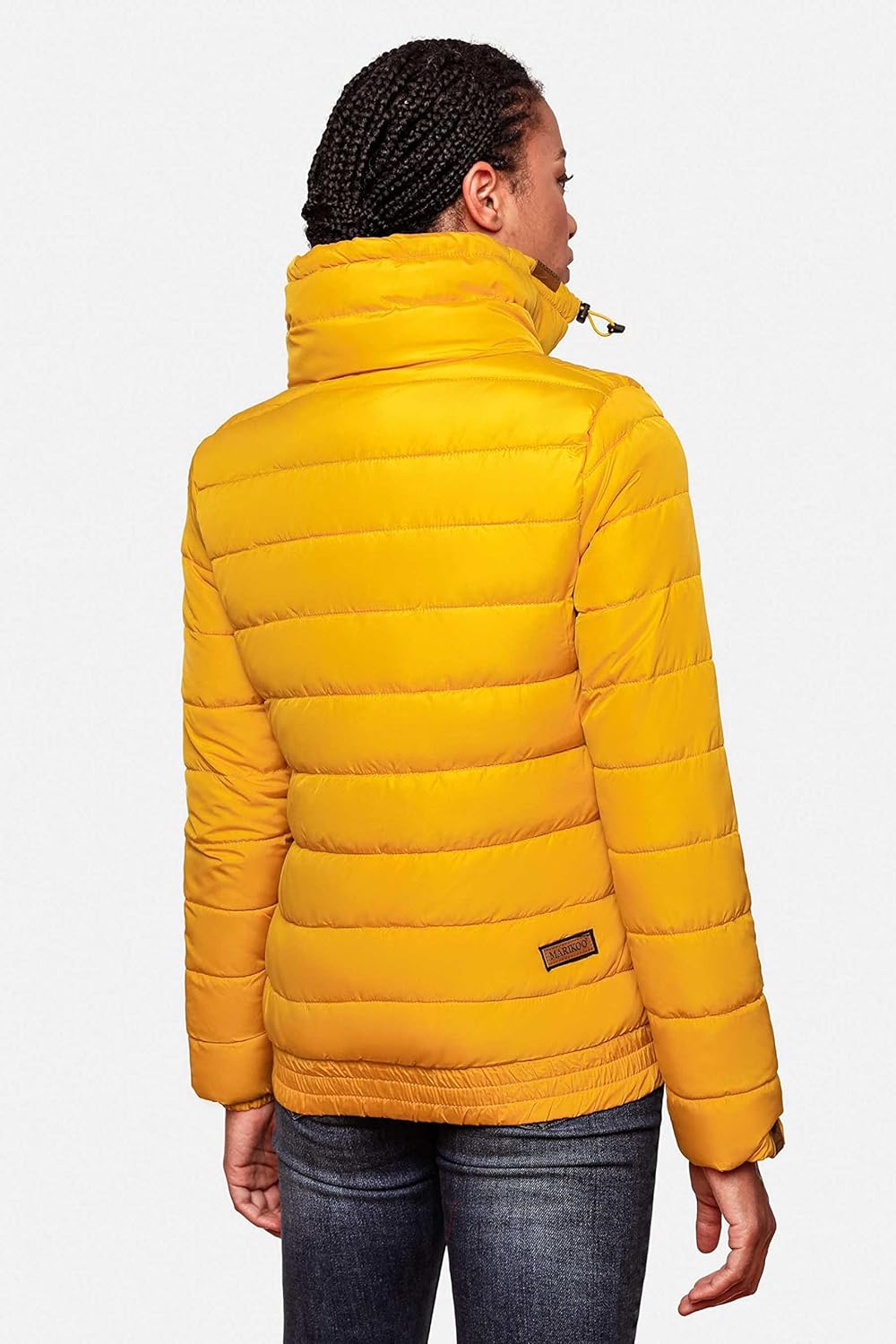 MARIKOO Damen Winter Steppjacke Poison XS-XL XS Gelb, XS Gelb