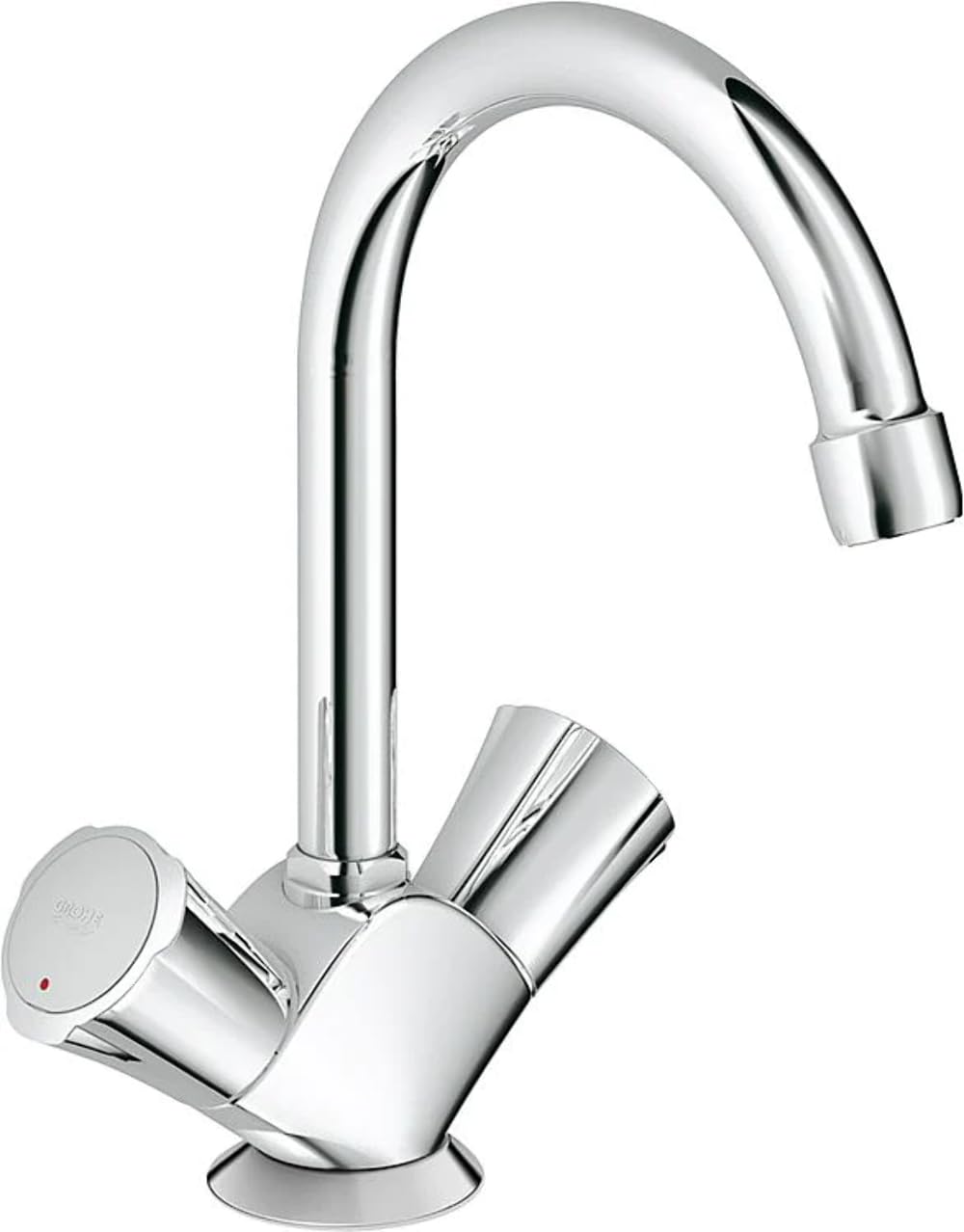 GROHE Waschtisch-Einlochbatterie Costa DN 15, mit Ablaufgarnitur, chrom 21375001, mit Ablaufgarnitur