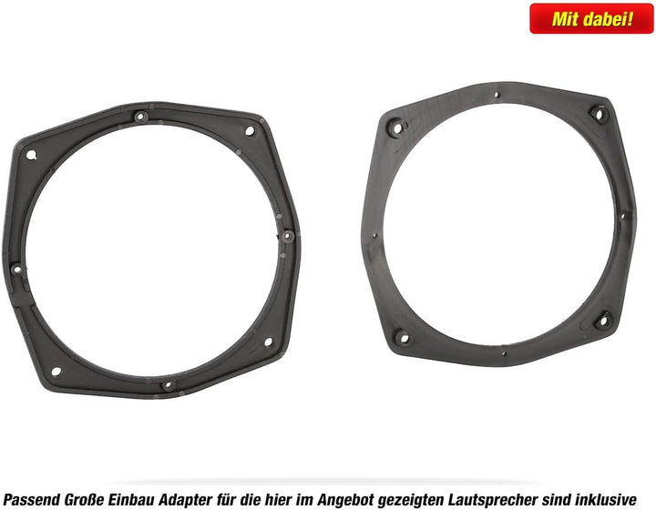 Mediadox Front/Heck 16,5cm/165mm 2-Wege Kompo Auto Lautsprecher/Boxen/Speaker Set von MB Quart (QS16
