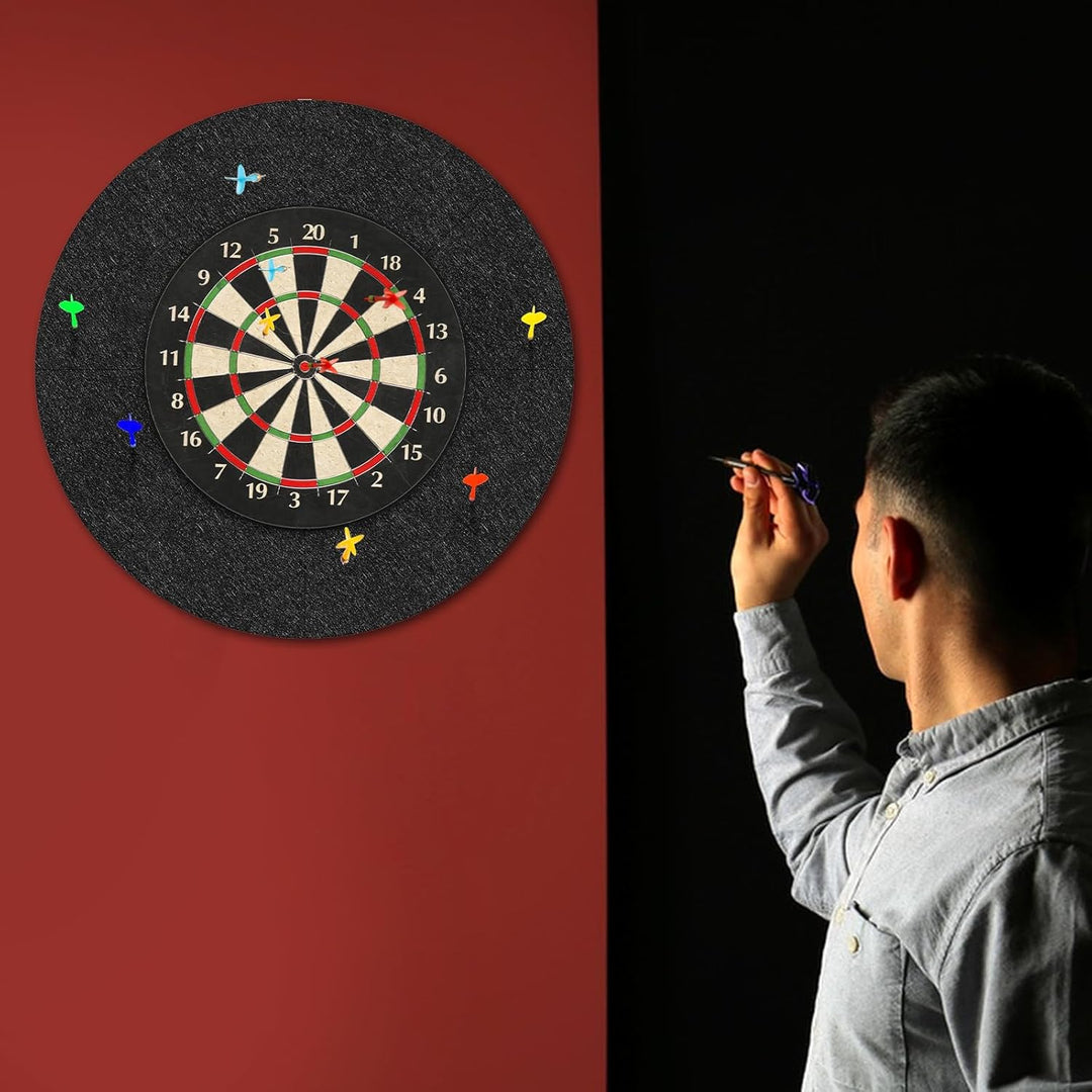 KEAGAN Dartboard-Wandschutz, Filz-Dartboard-Wandschutz, selbstklebend, gespleisst, Wandumrandung für