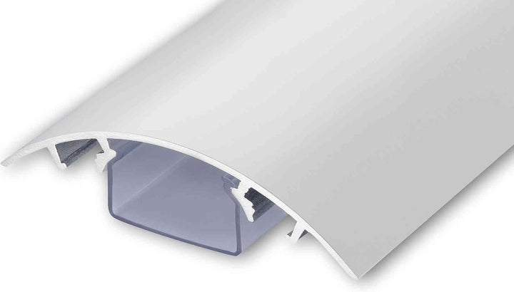 TV Design Aluminium Kabelkanal Weiss matt RAL9003 lackiert in verschiedenen Längen von ALUNOVO (Läng
