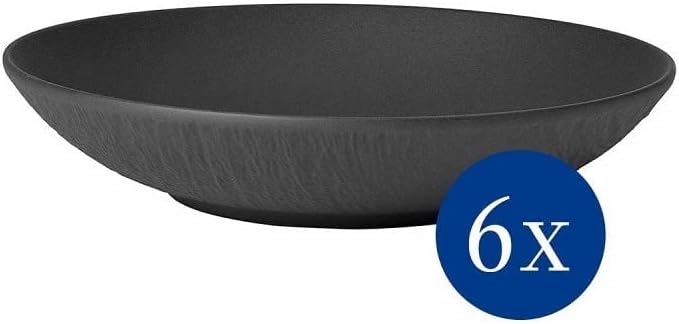 Villeroy & Boch - Manufacture Rock Schale flach, 1100 ml, 23 cm, schwarz & Villeroy und Boch - Manuf