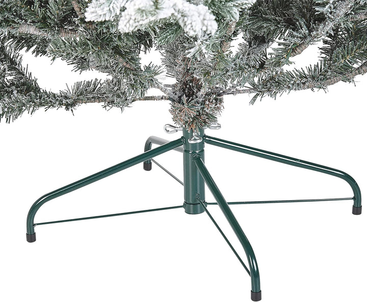 Künstlicher Weihnachtsbaum grün/weiss 180 cm mit Kunstschnee bedeckt Brisco
