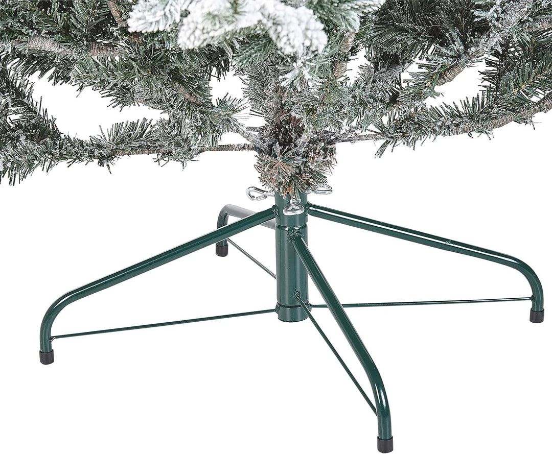 Künstlicher Weihnachtsbaum grün/weiss 180 cm mit Kunstschnee bedeckt Brisco