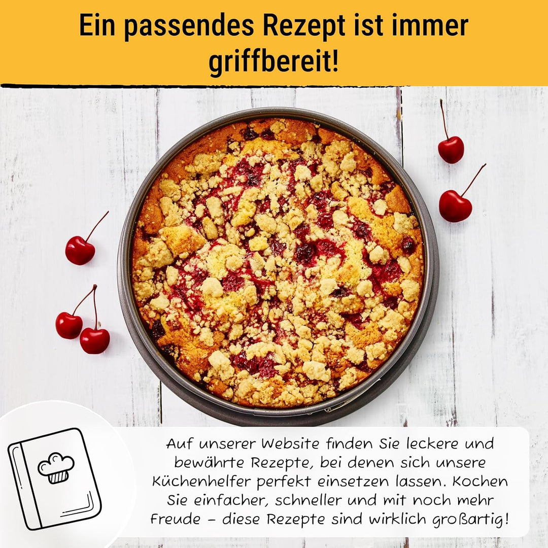 Birkmann, Easy Baking, Springform Ø 28 cm, runde Kuchenform mit hohem Rand, antihaft, auslaufsicher,