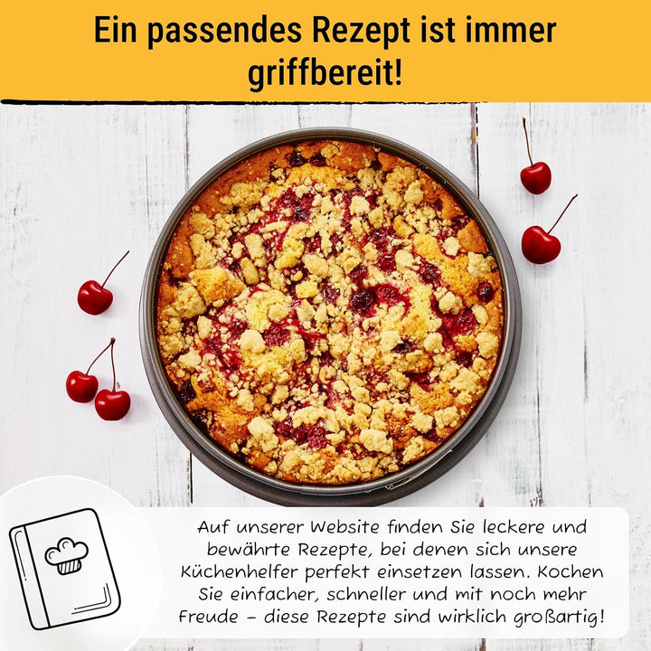 Birkmann, Easy Baking, Springform Ø 28 cm, runde Kuchenform mit hohem Rand, antihaft, auslaufsicher,