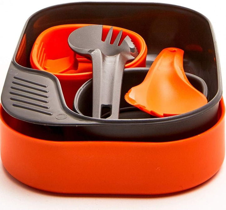 Wildo Unisex Geschirrset Camp-A-Box-Duo-Light orange, orange