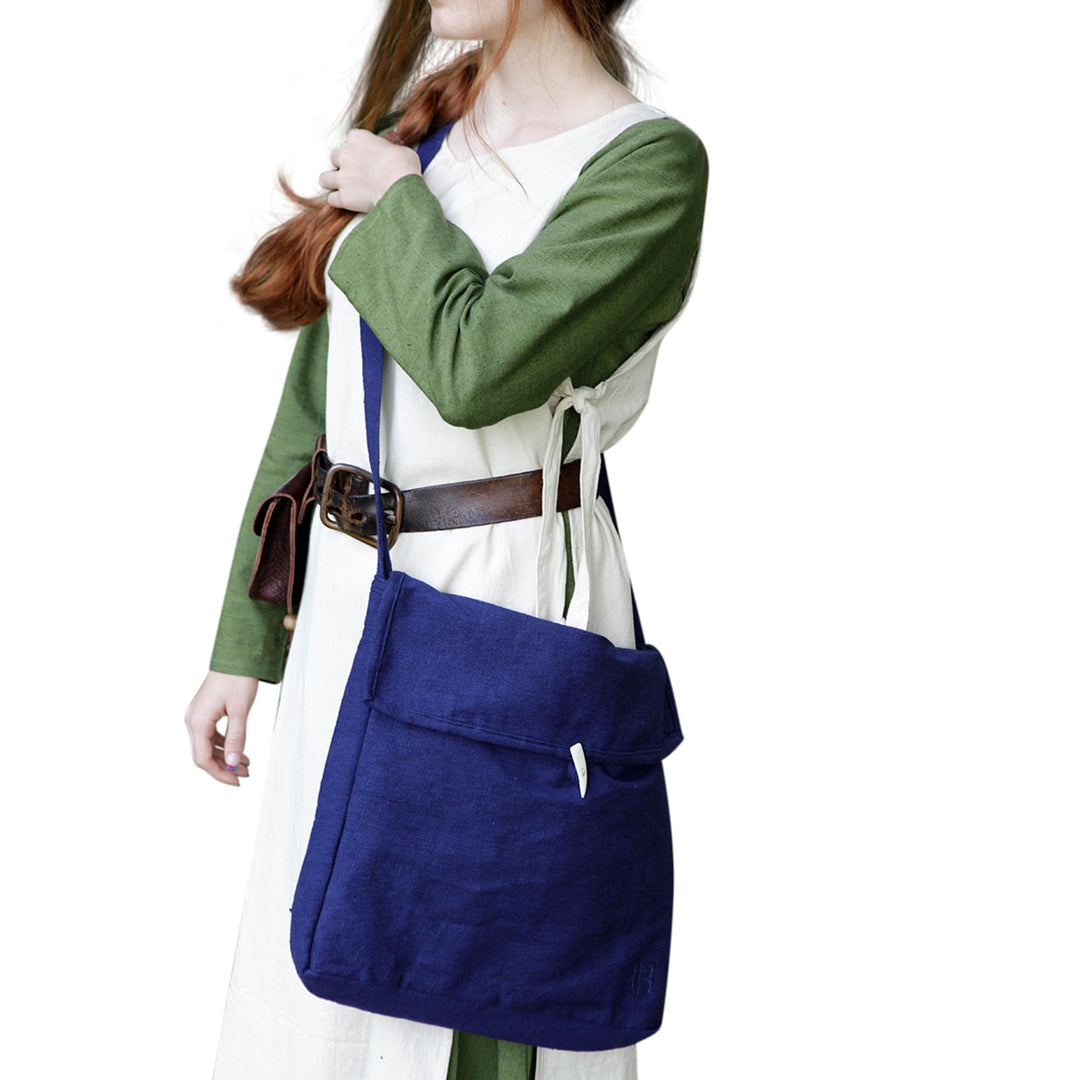 Burgschneider - Tasche Ehwaz - Kleidung für Larp, Mittelalter, Cosplay und Fantasy Blau Einheitsgrös