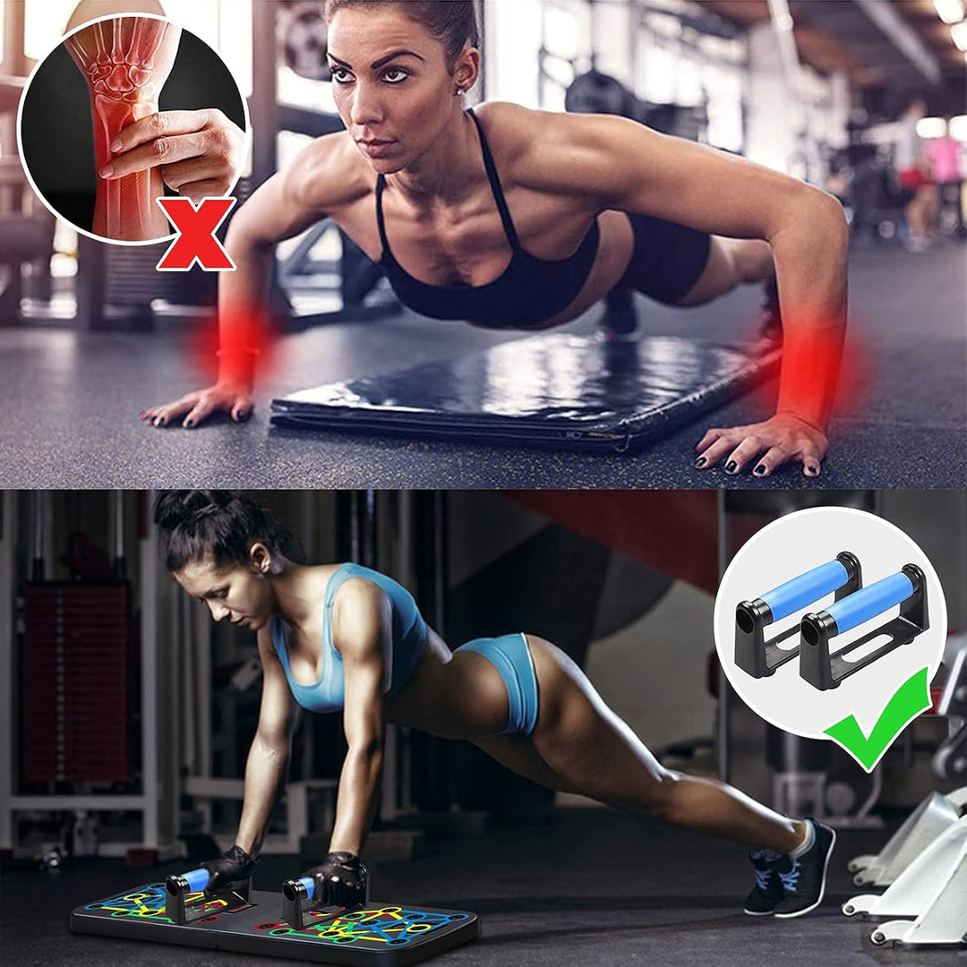 Unipampa Push Up Rack Board, 23 in 1 faltbares Multifunktions Heimtrainings Fitnessgerät, Tragbarer