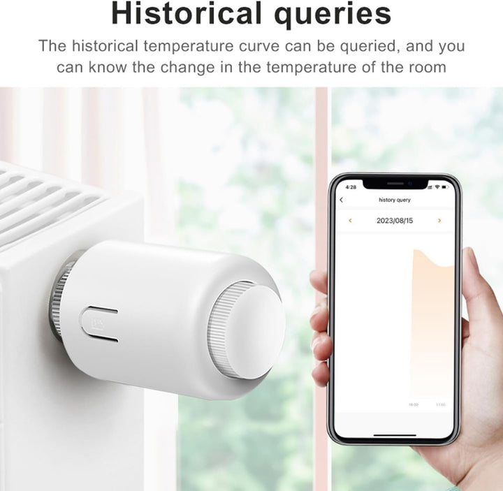 Smart Thermostat Heizkörperventil Programmierbares Thermostatventil, Zigbee Thermostat zur Temperatu