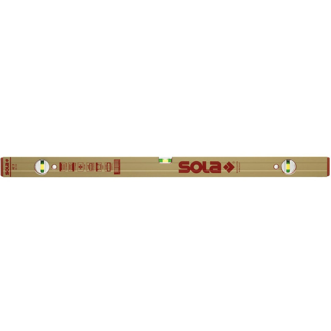 Sola 2.969.516,5 cm AZ 3 203,2 cm Wasserwaage, gold, 80 cm