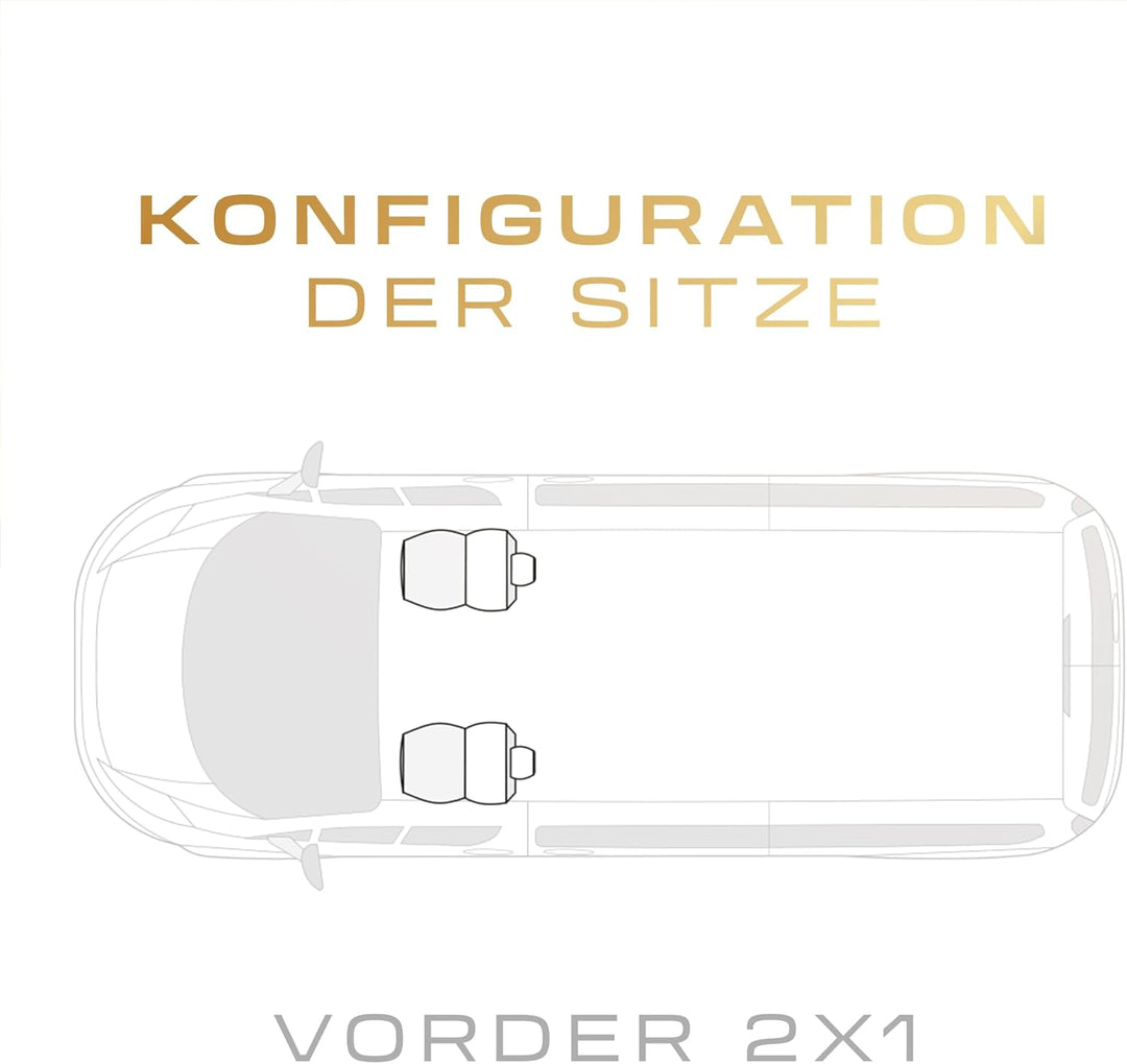 MOTOS Personalisierte sitzbezüge auto für Volkswagen Caddy II 1996-2004 Perfekt angepasste Autositzb