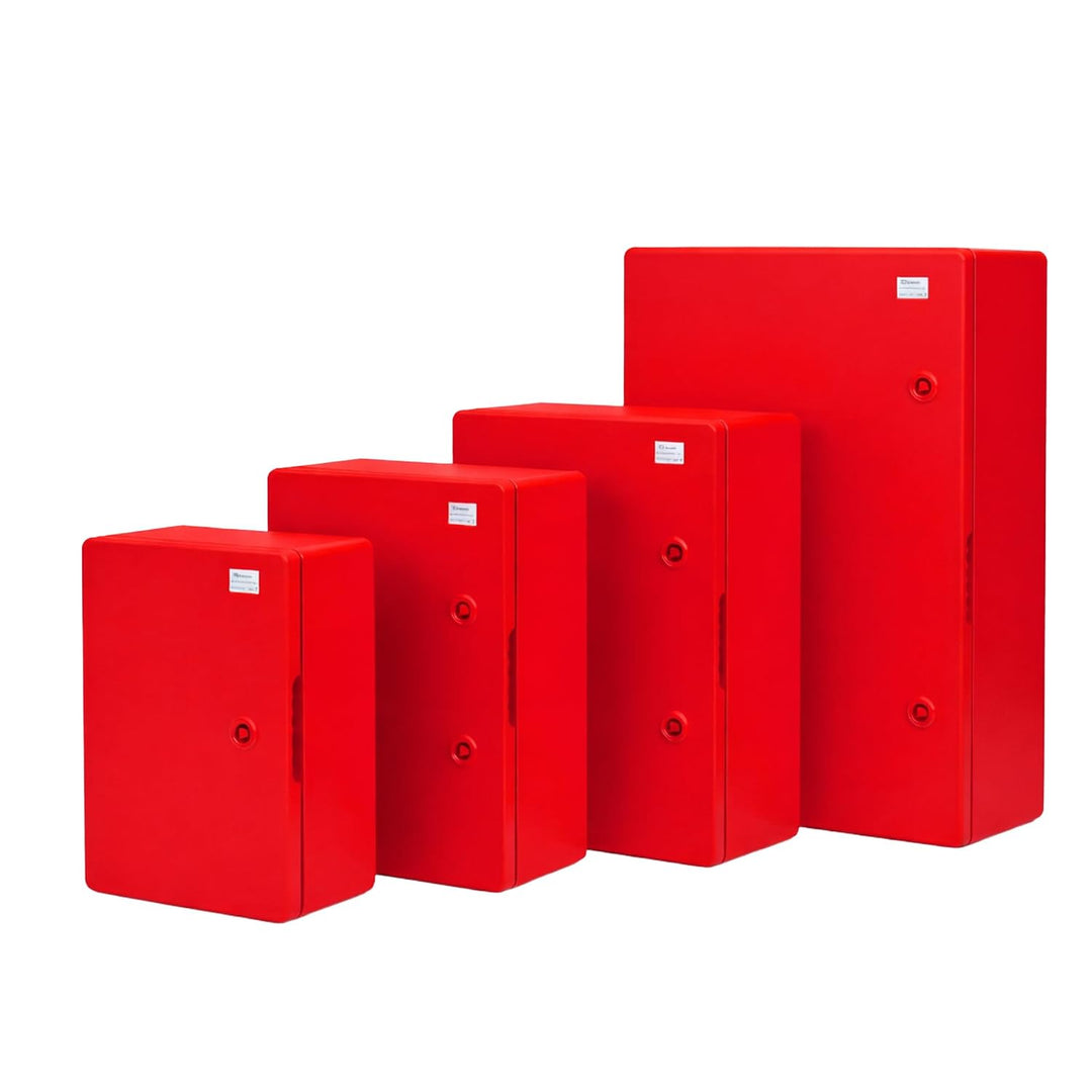BOXEXPERT® Verteilerkasten aussen wasserdicht [ABS Kunststoff IP65 Gehäuse] rot (Serie Fleet) 300x20