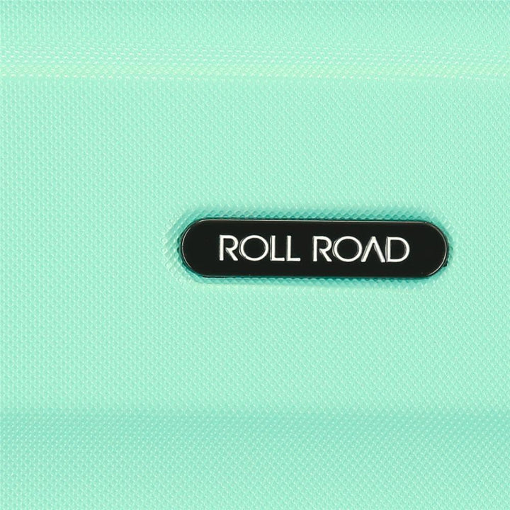 Roll Road Flex Kofferset Grün 55/65/75 cms Hartschalen ABS Kombinationsschloss 182L 4 Räder Handgepä