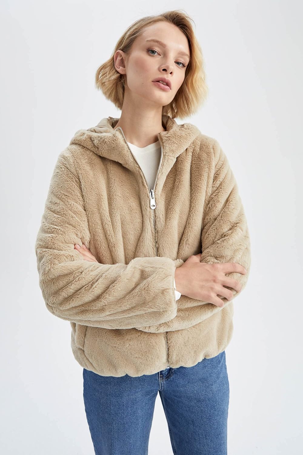 DeFacto Damen Jacket XL Sand, XL Sand