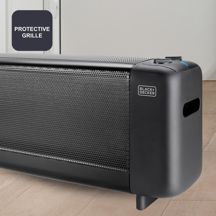 Black+Decker ES9350080B BXMRA1500E Radiator-Heizkörper mit Glimmerisolierung, 1500, Schwarz Heizkörp