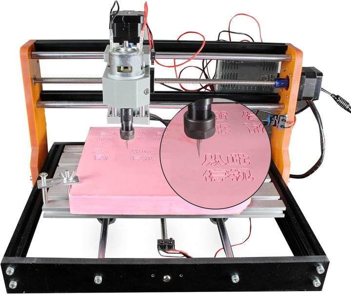 RATTMMOTOR Upgrade CNC 3018 Pro,3 Achsen GRBL Steuerung,mit X Y Z Achse Limiter+Not-Aus Funktion,DIY