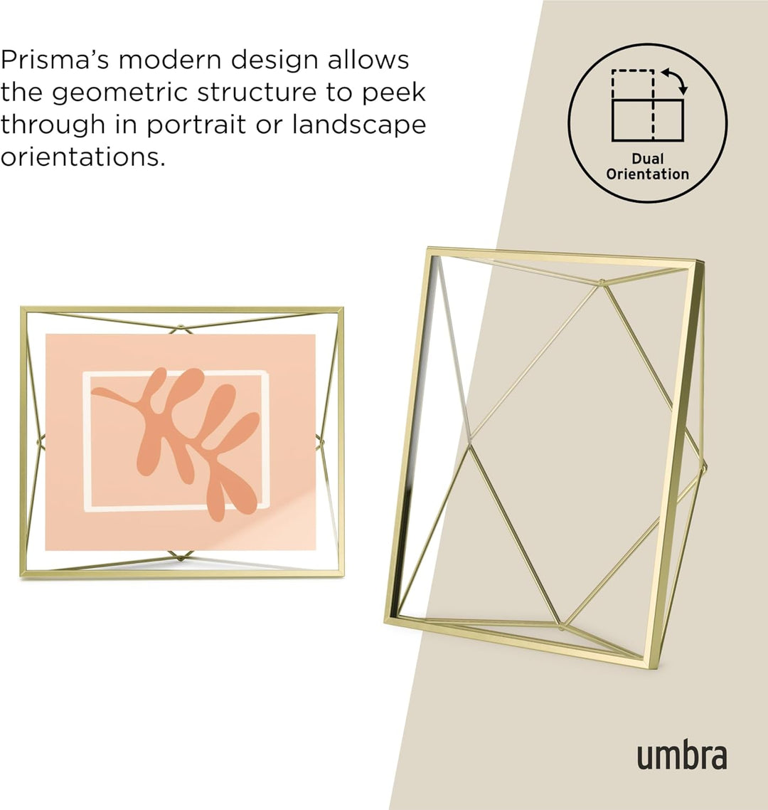 Umbra Prisma 20x25 cm Bilderrahmen - Wand- und Tisch Fotorahmen für Bilder, Kunstdrucke, Illustratio