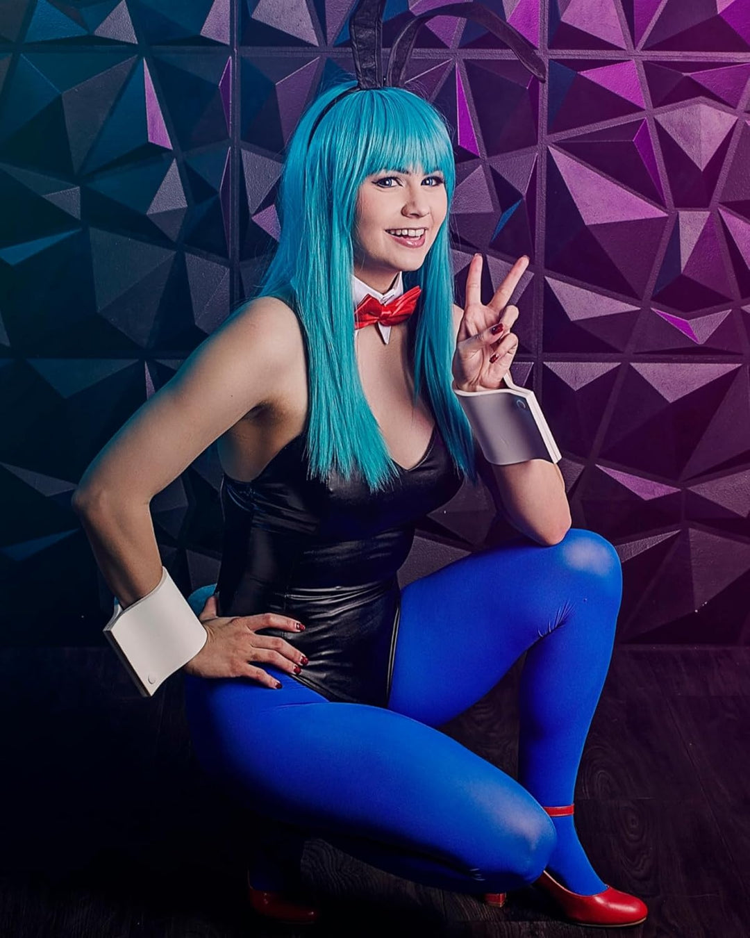 Bunny Kostüm Frauen Sakurajima Mai Cosplay Kostüm Anime Senpai Bunny Suit mit Ohren,Erwachsene Schwa