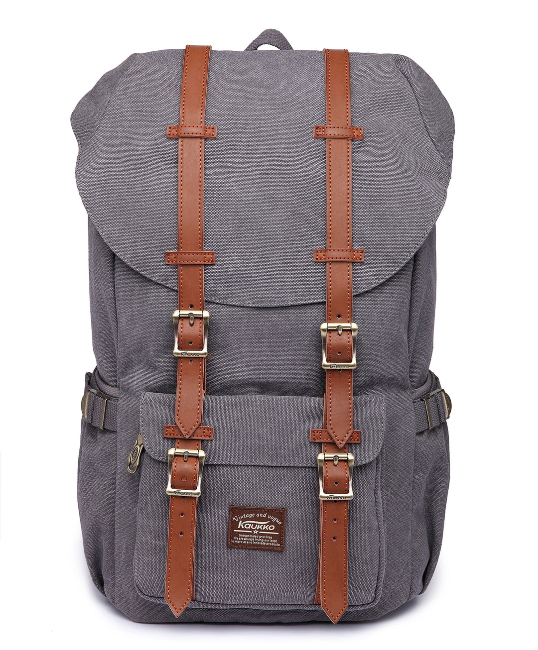 KAUKKO Unisex Ep5 Rucksack 45 x 27 x 17cm (HxBxT) （canvas Grau）, 45 x 27 x 17cm (HxBxT) （canvas Grau
