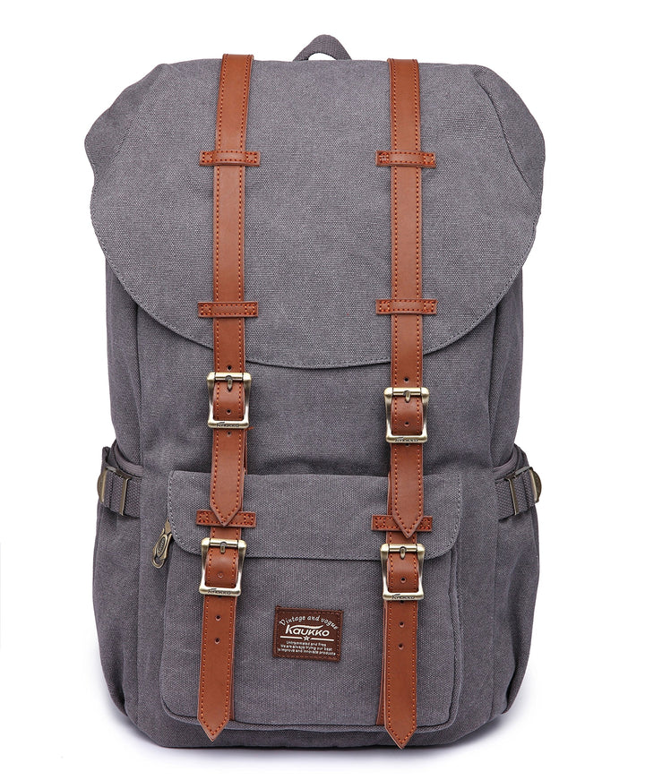 KAUKKO Unisex Ep5 Rucksack 45 x 27 x 17cm (HxBxT) （canvas Grau）, 45 x 27 x 17cm (HxBxT) （canvas Grau