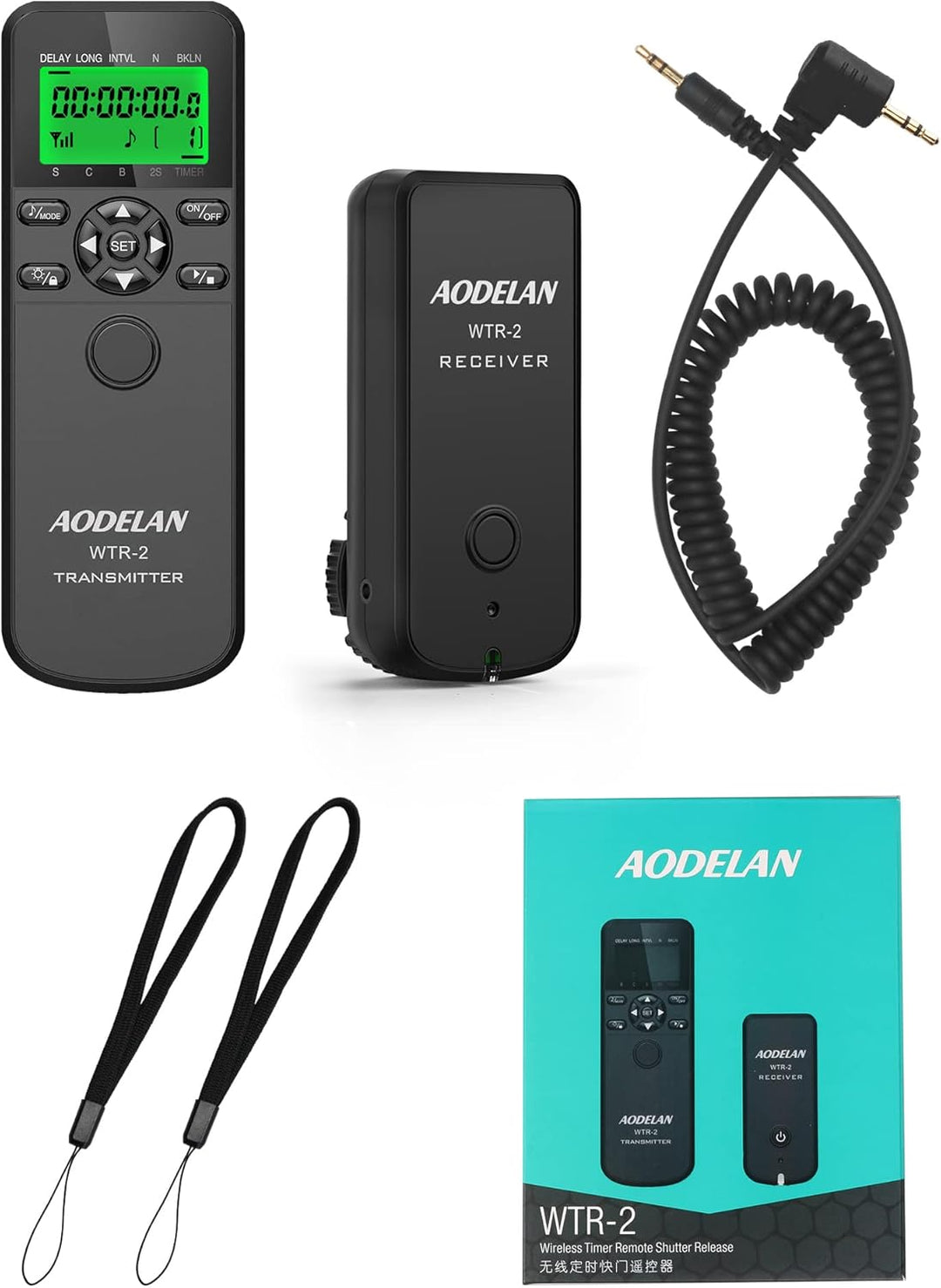 AODELAN Kamera-Funkfernauslöser für Canon EOS R7, EOS R10, EOS R6, EOS R, EOS RA, EOS RP, Timer-Ausl